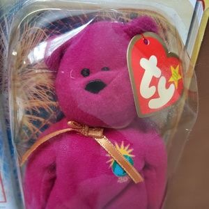 Ty Beanie Baby Millennium Bear, Y2K Mint Condition
